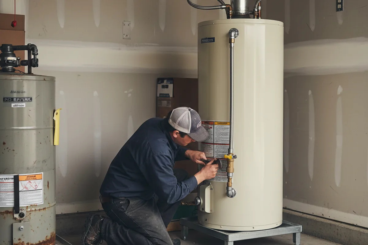 Water heater and shutoff valve replacement in Desoto